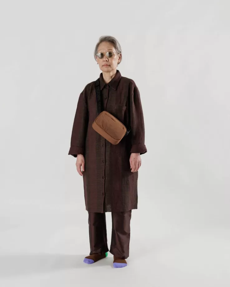 Baggu Camera Crossbody : Brown - | Crossbody Bags