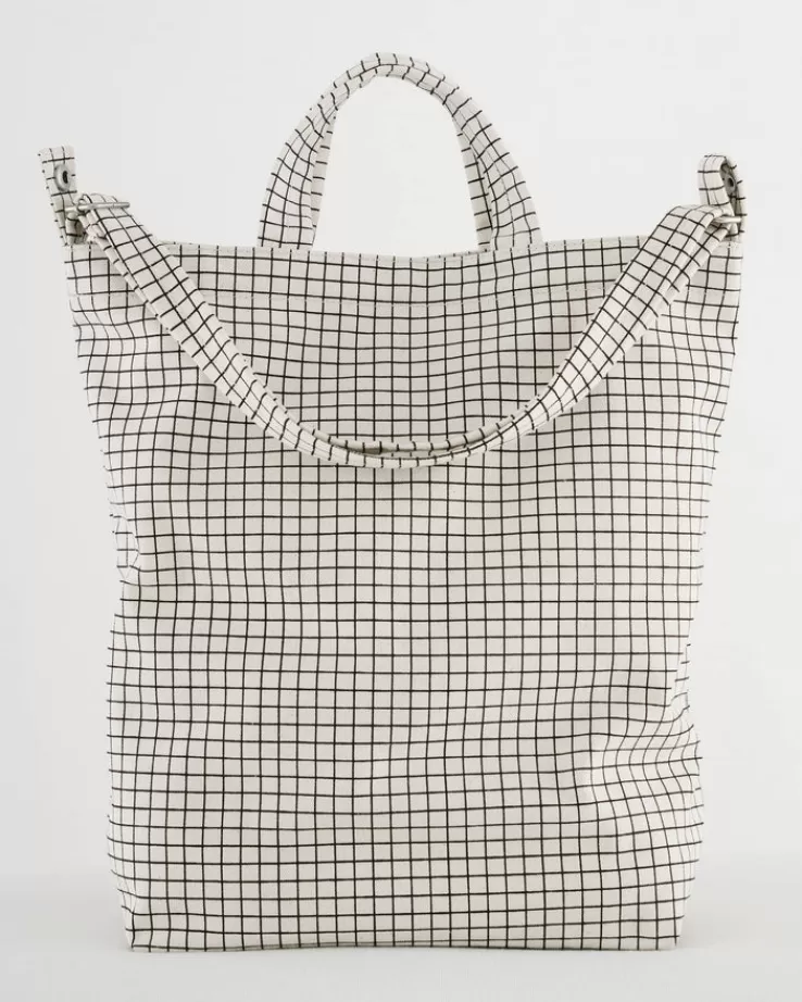 Baggu Duck Bag : Natural Grid - | Totes