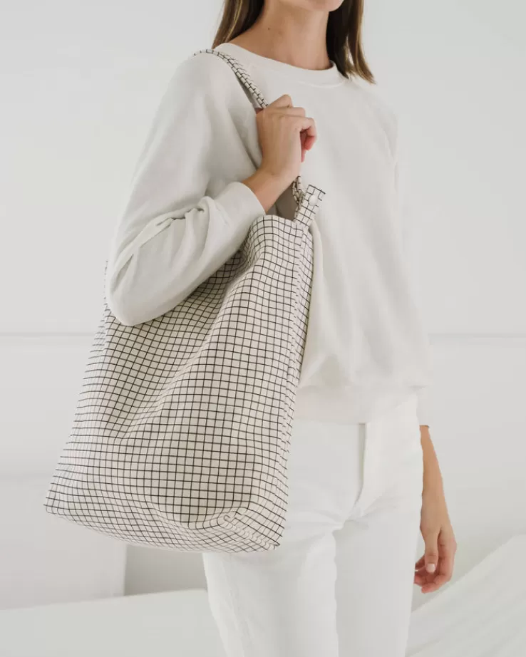 Baggu Duck Bag : Natural Grid - | Totes