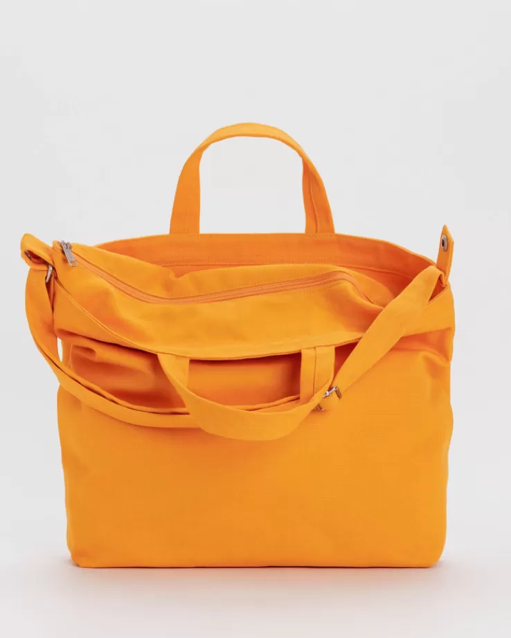 Baggu Horizontal Zip Duck Bag : Tangerine - | Totes