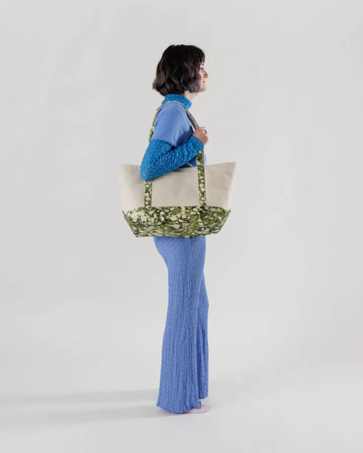 Baggu Medium Heavyweight Canvas Tote : Daisy - | Totes