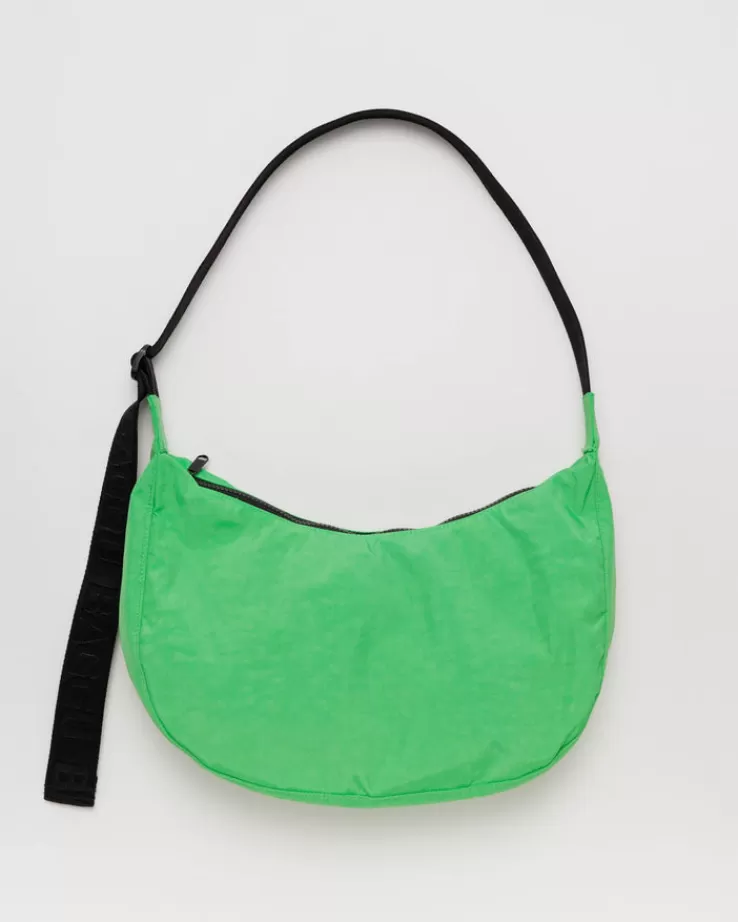 Baggu Medium Nylon Crescent Bag : Aloe - | Purses