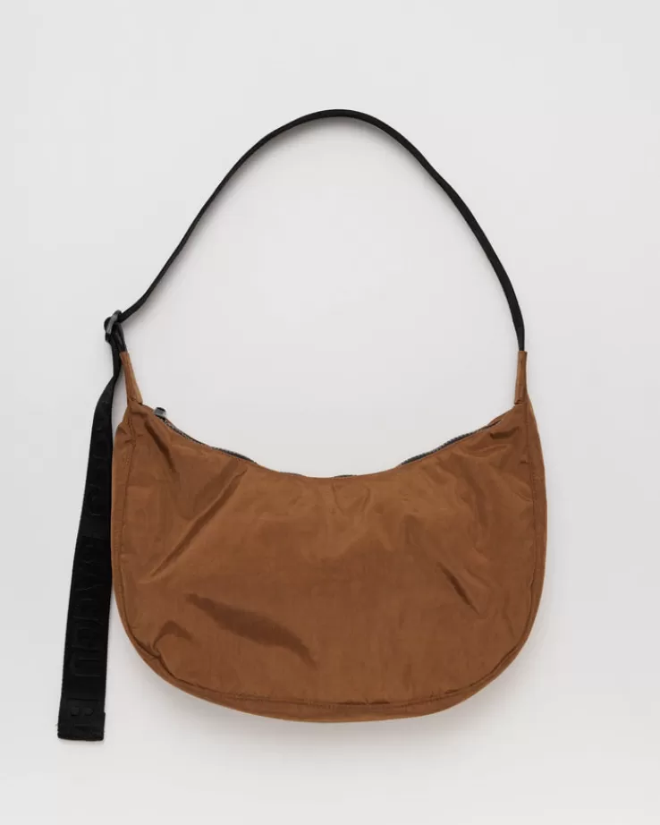 Baggu Medium Nylon Crescent Bag : Brown - | Purses