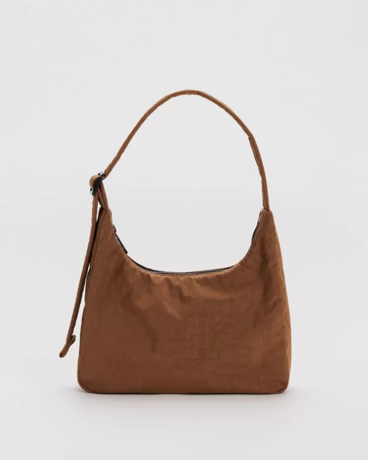 Baggu Mini Nylon Shoulder Bag : Brown - | Purses