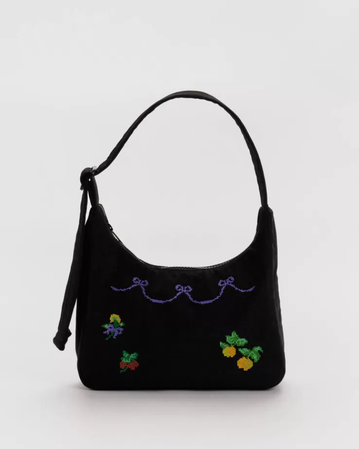 Baggu Mini Nylon Shoulder Bag : Cross Stitch - | Purses