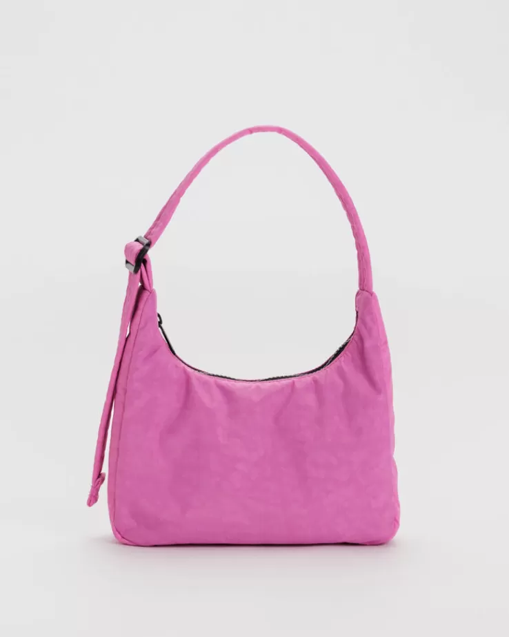 Baggu Mini Nylon Shoulder Bag : Extra Pink - | Purses