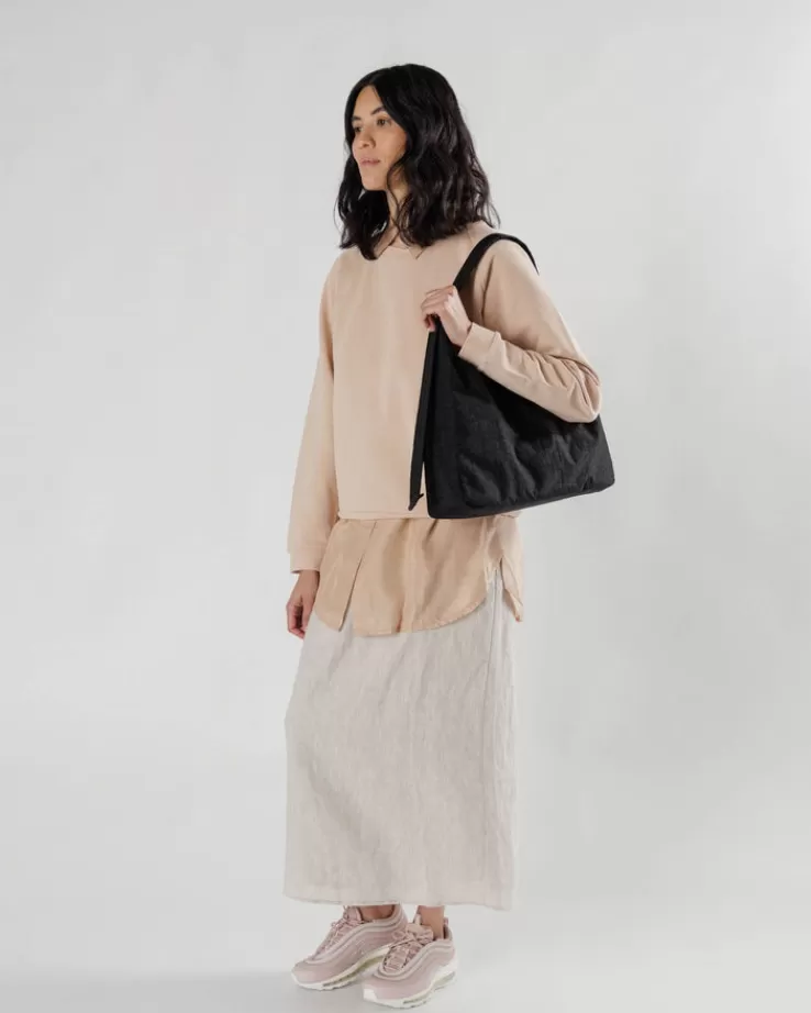 Baggu Nylon Shoulder Bag : Black - | Purses