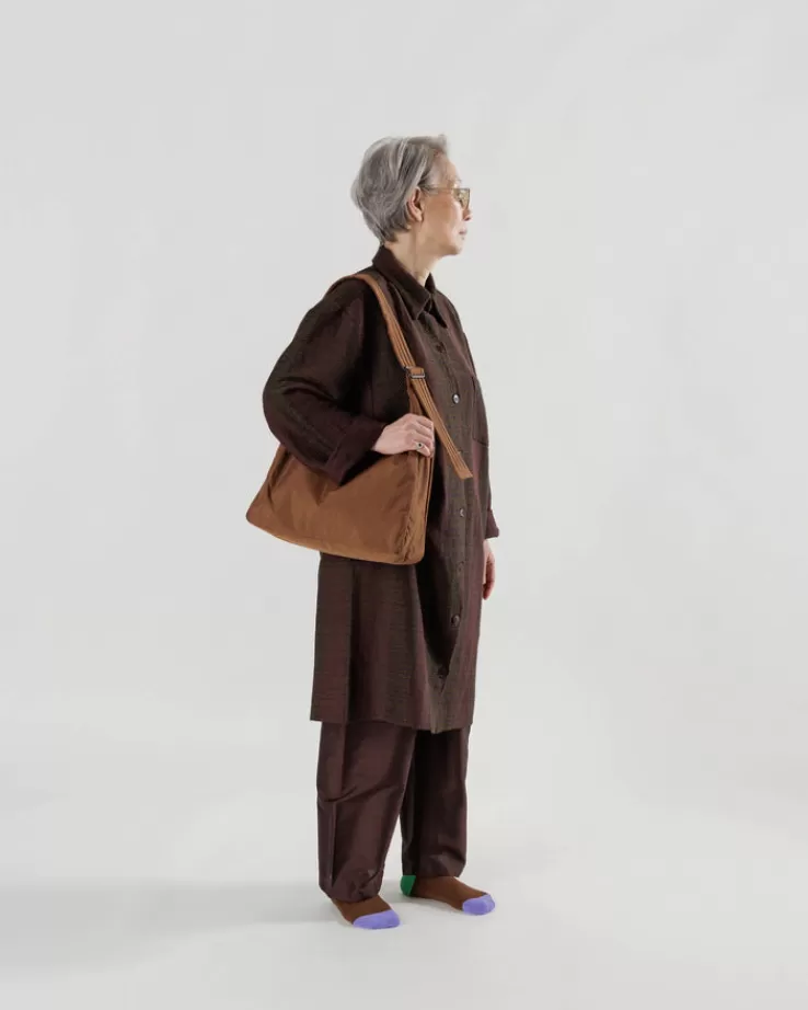 Baggu Nylon Shoulder Bag : Brown - | Purses