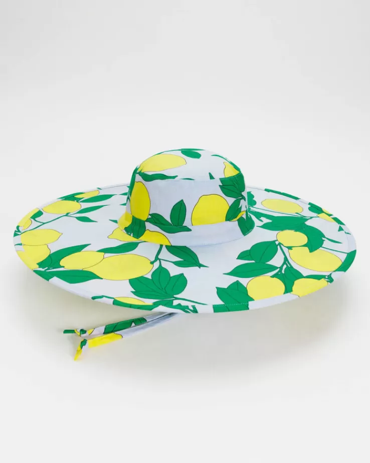 Baggu Packable Sun Hat : Lemon Tree - | Hats