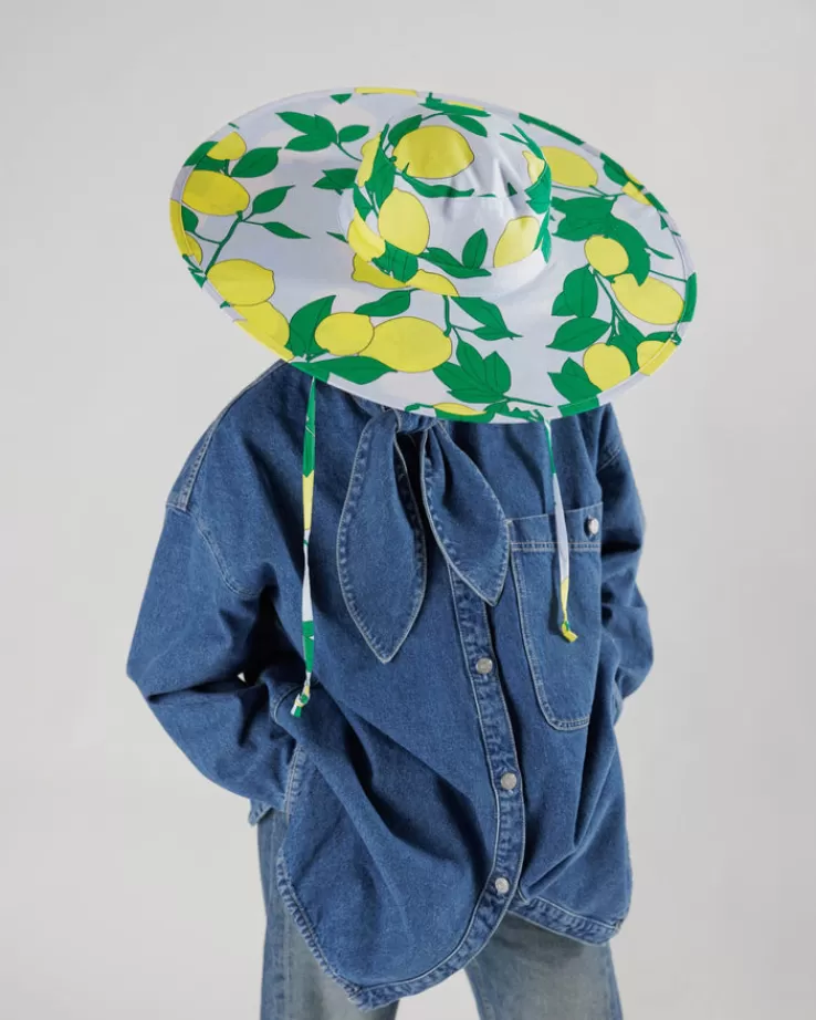 Baggu Packable Sun Hat : Lemon Tree - | Hats