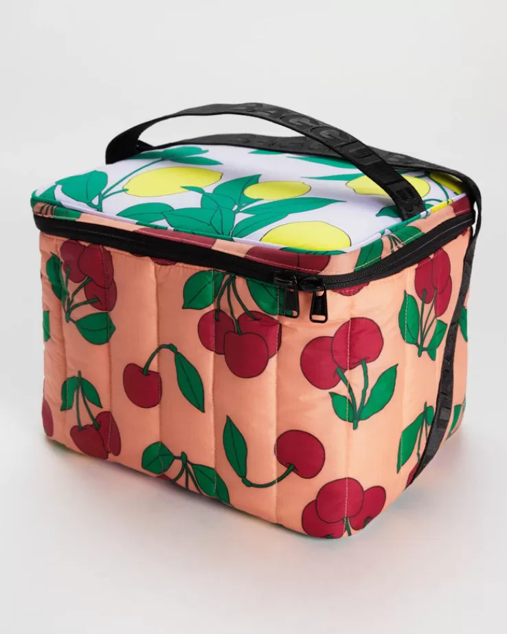 Baggu Puffy Cooler Bag : Sunshine Fruit Mix - | Lunch Bags & Coolers