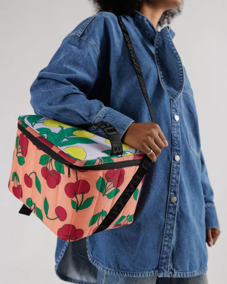 Baggu Puffy Cooler Bag : Sunshine Fruit Mix - | Lunch Bags & Coolers