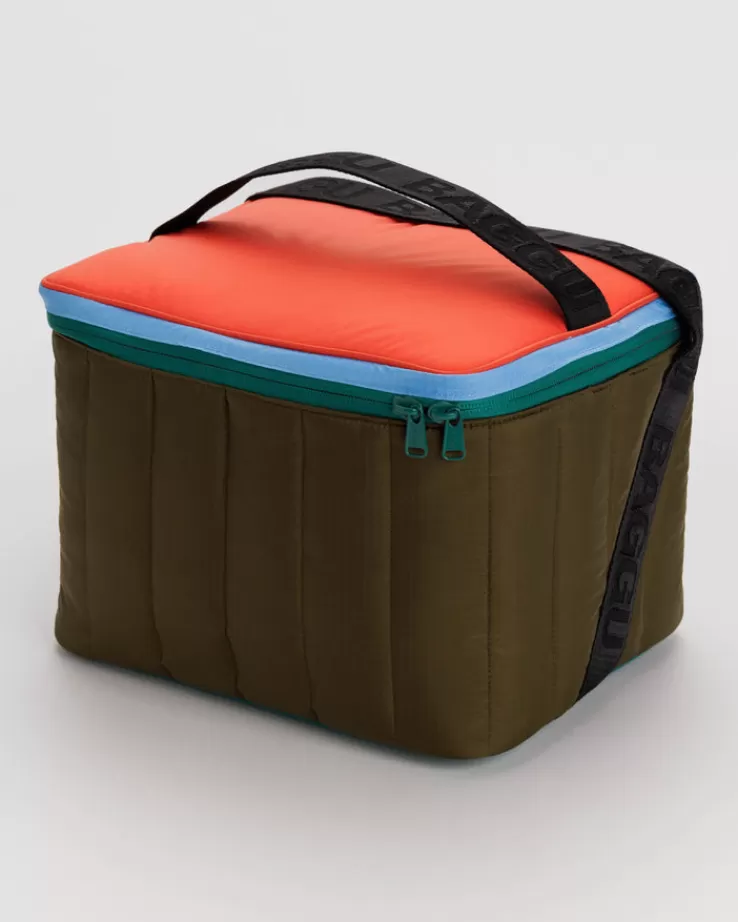 Baggu Puffy Cooler Bag : Tamarind Mix - | Lunch Bags & Coolers