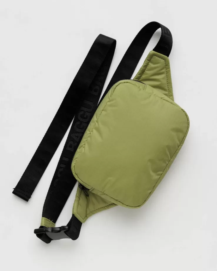 Baggu Puffy Fanny Pack : Pistachio - | Crossbody Bags