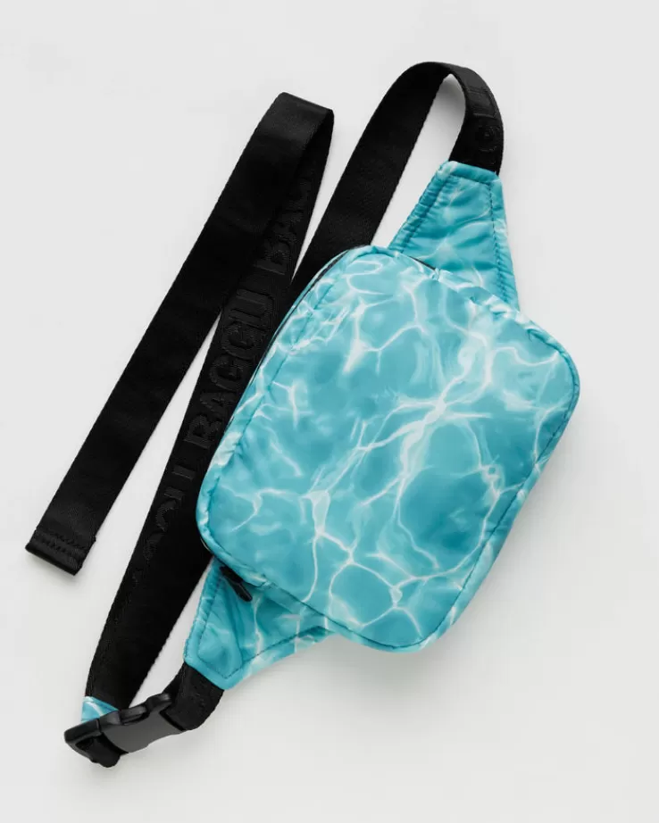 Baggu Puffy Fanny Pack : Pool - | Crossbody Bags