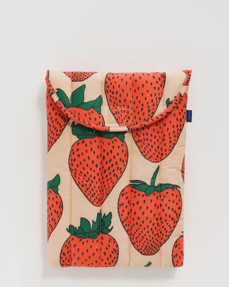 Baggu Puffy Laptop Sleeve 13"/14" : Strawberry - | Cases & Sleeves