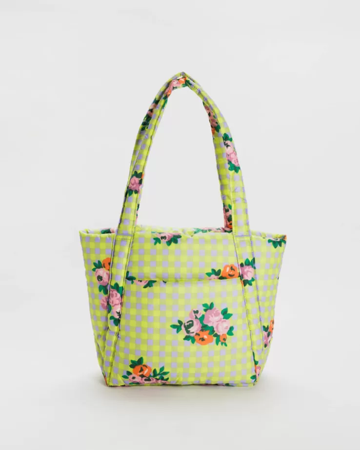 Baggu Puffy Mini Tote : Crosby Gingham - | Totes