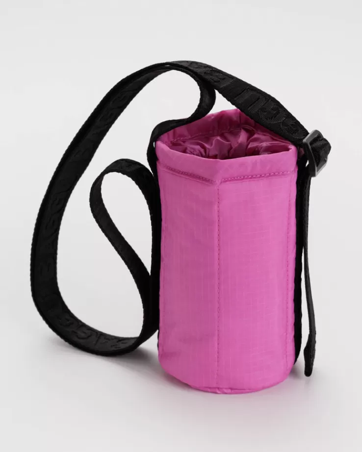 Baggu Puffy Water Bottle Sling : Extra Pink - | Lunch Bags & Coolers