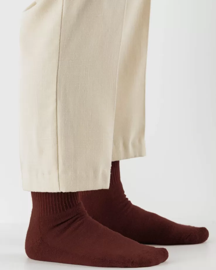 Baggu Ribbed Sock : Chestnut - | Socks