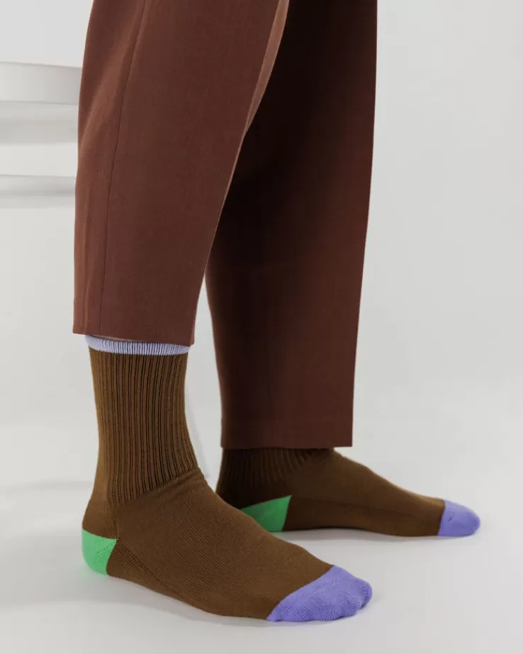 Baggu Ribbed Sock : Tamarind Mix - | Socks