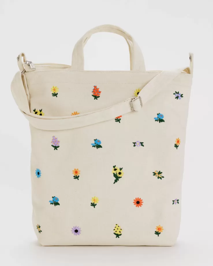 Baggu Zip Duck Bag : Embroidered Ditsy Floral - | Totes