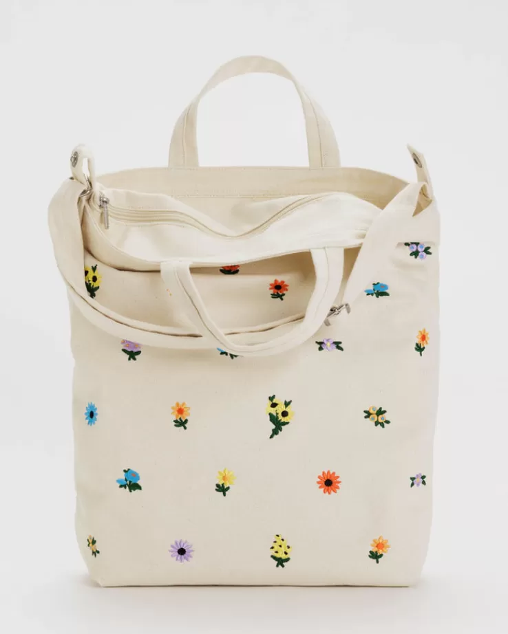 Baggu Zip Duck Bag : Embroidered Ditsy Floral - | Totes